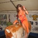 Boob, uh, bullriding